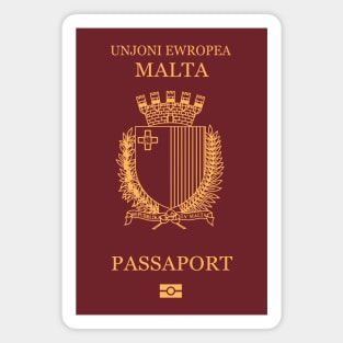 Malta passport Magnet